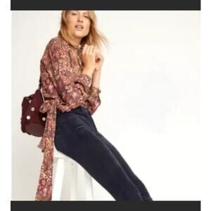 Kachel X Anthropologie Womens True Wrap Top Size 8 Forest Boho Fairy Cottagecore